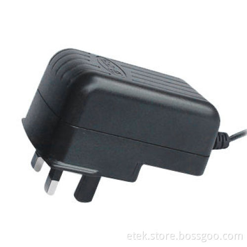 12W Switching Adapter with BS AC Plug and 90 to 264V AC Input Voltages Made in China
